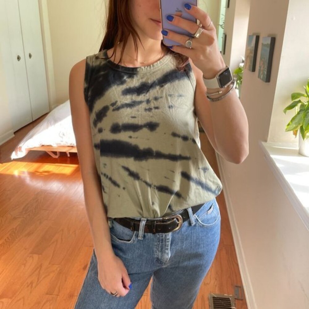 Dolan Tie Dye Boxy Tank Top XS
